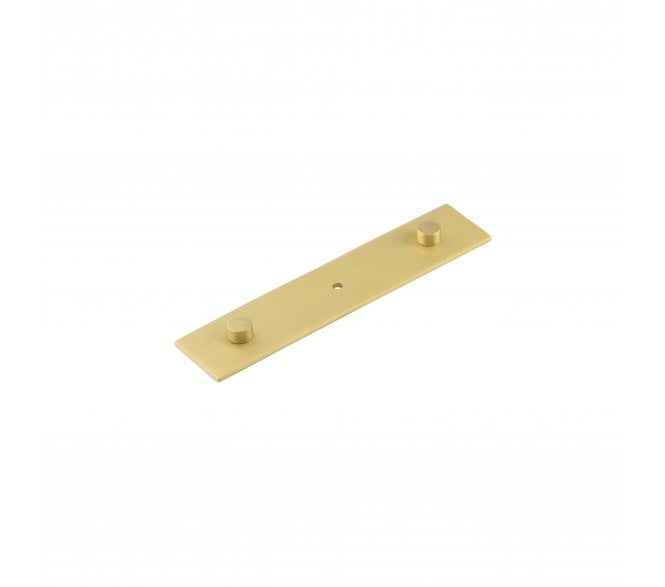 Hoxton Plain Backplate To Suit Cabinet Knobs - Satin Brass