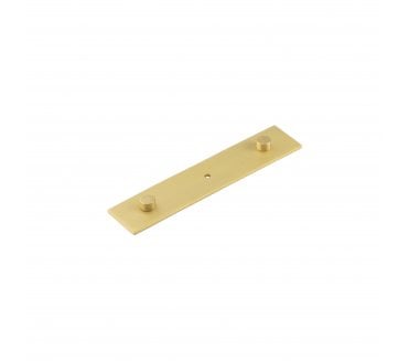 Hoxton Plain Backplate To Suit Cabinet Knobs - Satin Brass