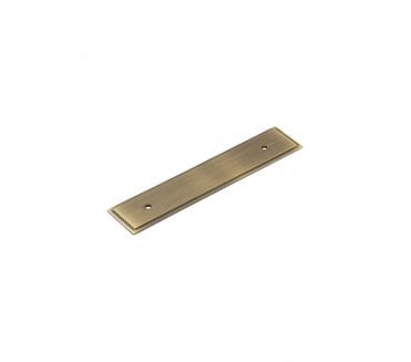 Hoxton Stepped Backplate To Suit Cabinet Handles - Antique Brass