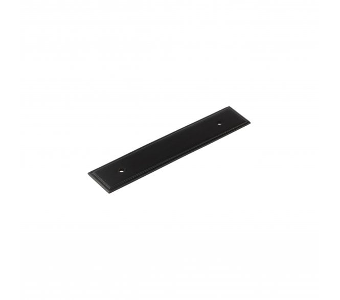 Hoxton Stepped Backplate To Suit Cabinet Handles - Matt Black