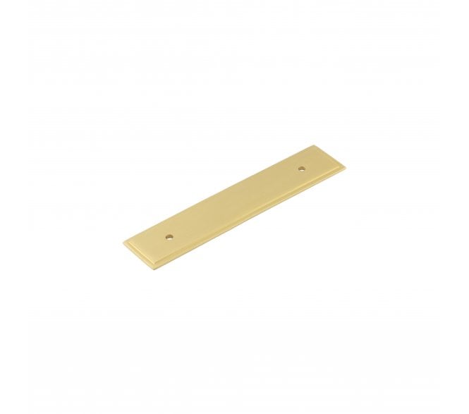 Hoxton Stepped Backplate To Suit Cabinet Handles - Satin Brass