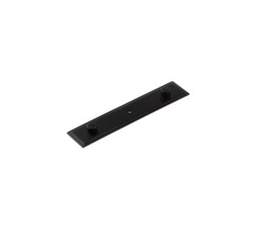 Hoxton Stepped Backplate to Suit Cabinet Knobs - Matt Black