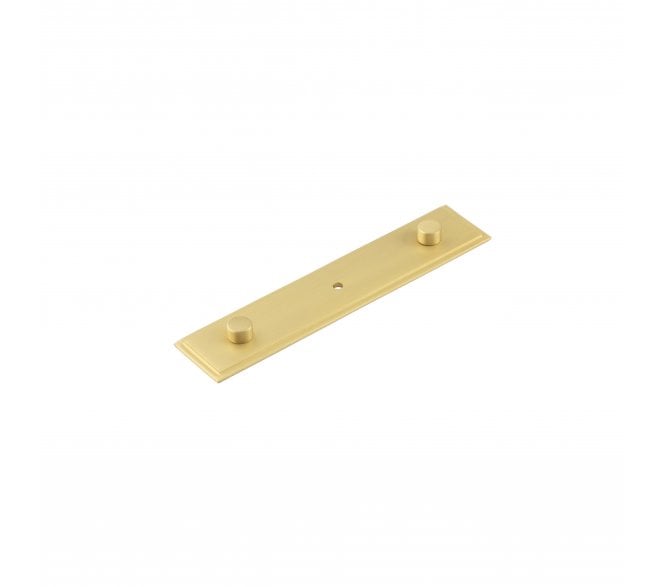 Hoxton Stepped Backplate to Suit Cabinet Knobs - Satin Brass