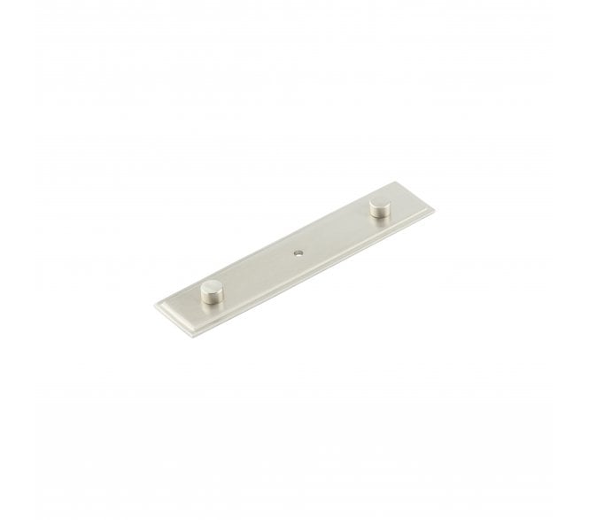 Hoxton Stepped Backplate to Suit Cabinet Knobs - Satin Nickel