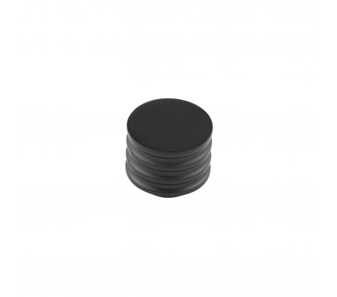 Hoxton Sturt Grooved Cabinet Knobs - Matt Black