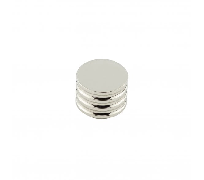 Hoxton Sturt Grooved Cabinet Knobs - Polished Nickel