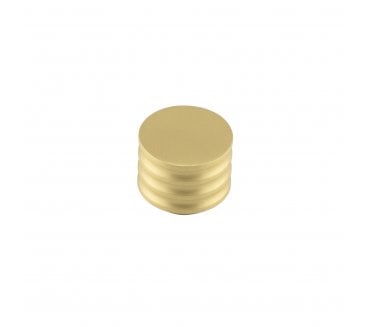 Hoxton Sturt Grooved Cabinet Knobs - Satin Brass