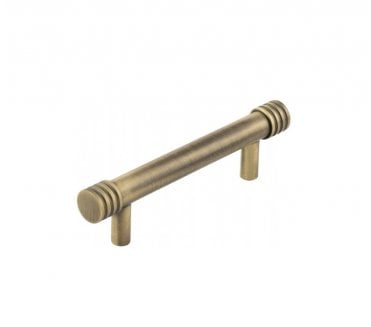 Hoxton Sturt Grooved Ends Cabinet Handles - Antique Brass