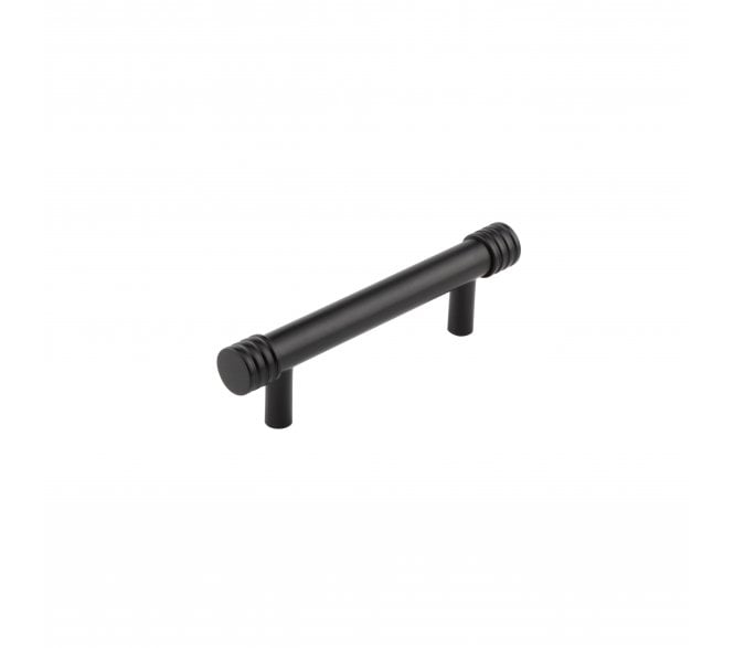 Hoxton Sturt Grooved Ends Cabinet Handles - Matt Black