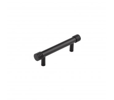 Hoxton Sturt Grooved Ends Cabinet Handles - Matt Black
