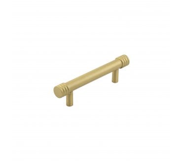 Hoxton Sturt Grooved Ends Cabinet Handles - Satin Brass