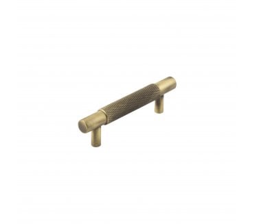 Hoxton Taplow Knurled Cabinet Handles - Antique Brass