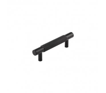 Hoxton Taplow Knurled Cabinet Handles - Matt Black