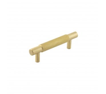 Hoxton Taplow Knurled Cabinet Handles - Satin Brass