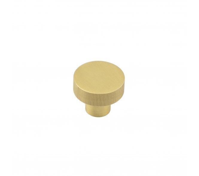 Hoxton Thaxted Lined Cabinet Knobs - Satin Brass