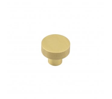 Hoxton Thaxted Lined Cabinet Knobs - Satin Brass