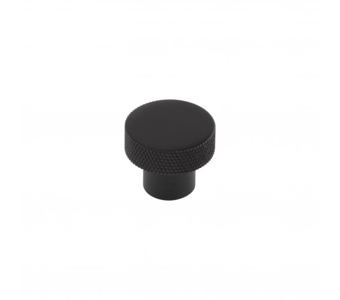 Hoxton Wenlock Knurled Cabinet Knobs - Matt Black