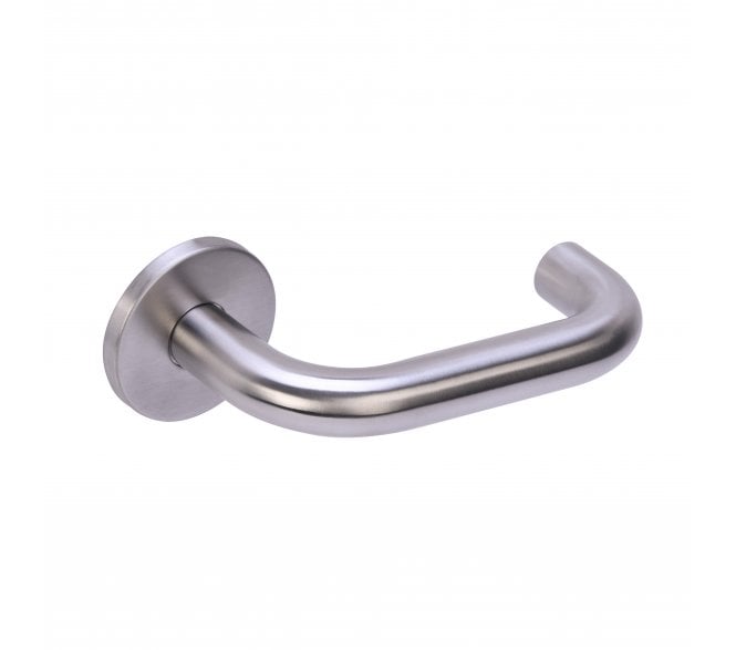 Hunta 19mm Return To Door Safety Lever - Satin Stainless Steel