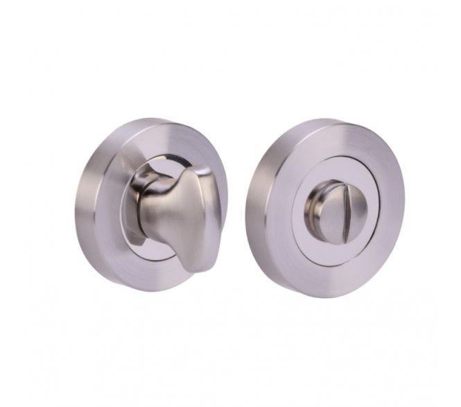 Hunta Bathroom Turn & Release - Polished Nickel/Satin Nickel