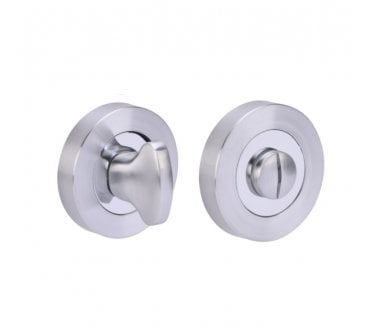 Hunta Bathroom Turn & Release - Satin Chrome/Polished Chrome