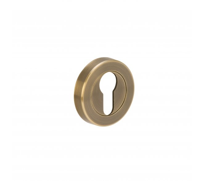 Hunta Designer Euro Profile Escutcheon - Antique Brass