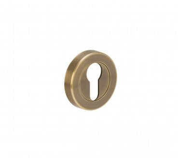 Hunta Designer Euro Profile Escutcheon - Antique Brass
