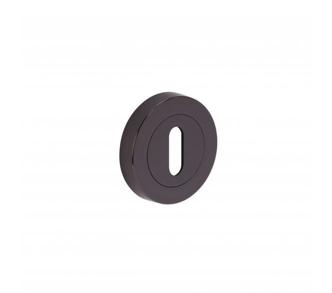 Hunta Designer Keyhole Escutcheon - Black Nickel