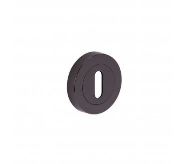 Hunta Designer Keyhole Escutcheon - Black Nickel