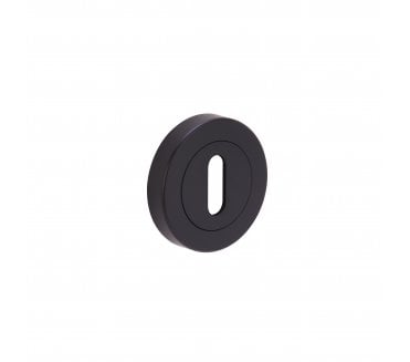 Hunta Designer Keyhole Escutcheon - Matt Black