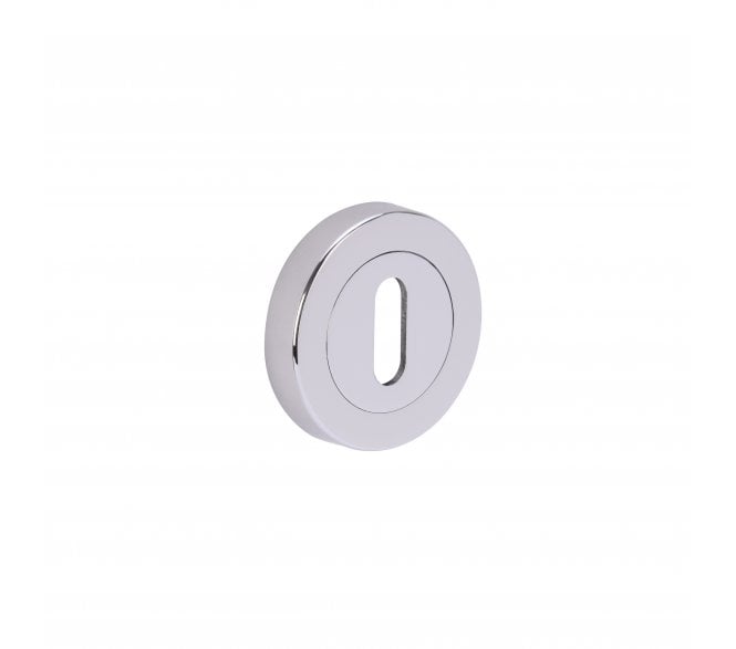 Hunta Designer Keyhole Escutcheon - Polished Chrome