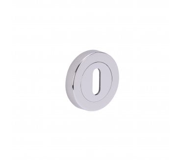 Hunta Designer Keyhole Escutcheon - Polished Chrome