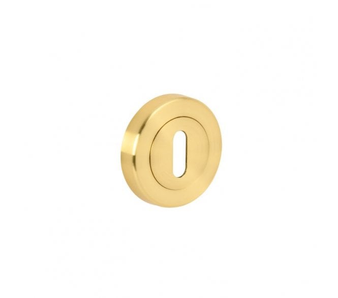 Hunta Designer Keyhole Escutcheon - Satin Brass