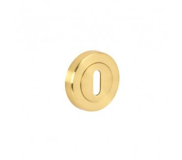 Hunta Designer Keyhole Escutcheon - Satin Brass