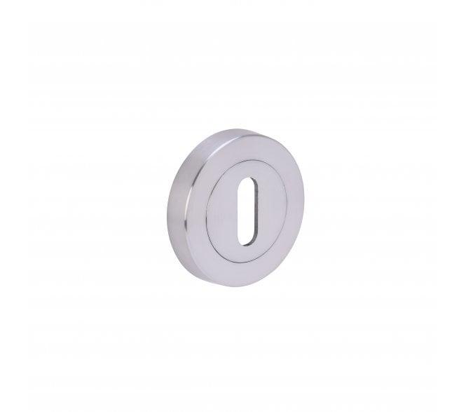Hunta Designer Keyhole Escutcheon - Satin Chrome
