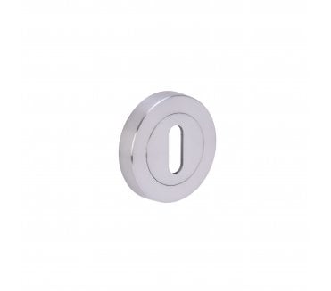 Hunta Designer Keyhole Escutcheon - Satin Chrome