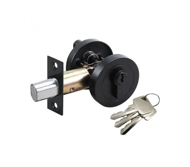 Hunta Euro Profile Key-Locking Deadbolt & Thumbturn - Matt Black
