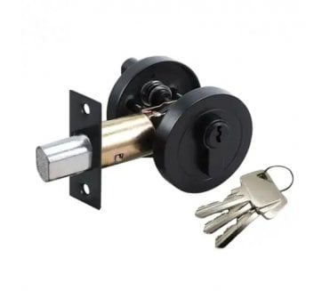 Hunta Euro Profile Key-Locking Deadbolt & Thumbturn - Matt Black