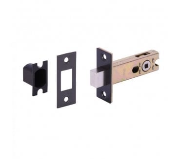 Hunta H1102BM Tubular Bathroom Deadbolt - 76mm Matt Black