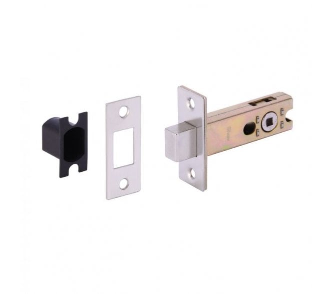 Hunta H1102SSS Tubular Bathroom Deadbolt - 76mm Satin Stainless