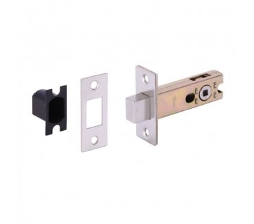 Hunta H1102SSS Tubular Bathroom Deadbolt - 76mm Satin Stainless