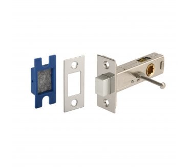 Hunta H1801 Magnetic Tubular Privacy Mortice Latch - 76mm - Polished Chrome