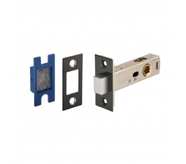 Hunta H1807 Magnetic Tubular Mortice Latch - 76mm - Black Nickel