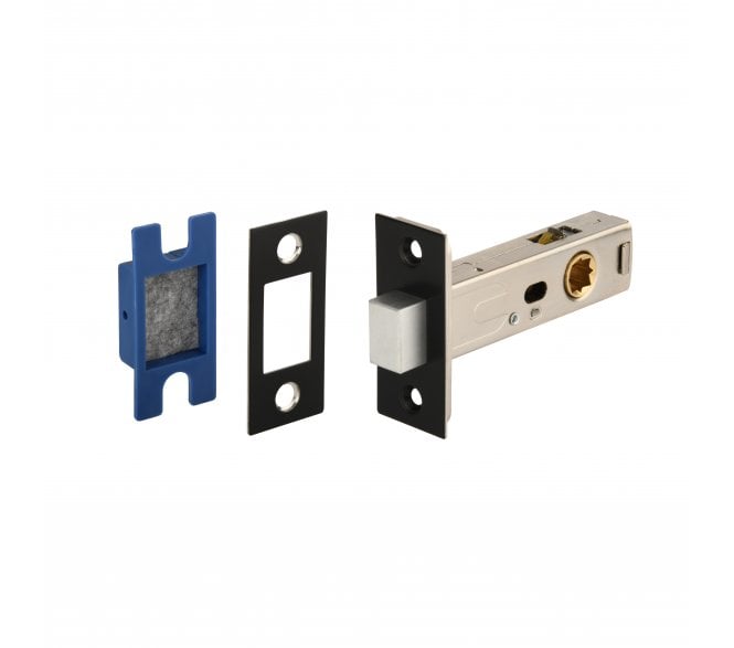 Hunta H1807 Magnetic Tubular Mortice Latch - 76mm - Matt Black