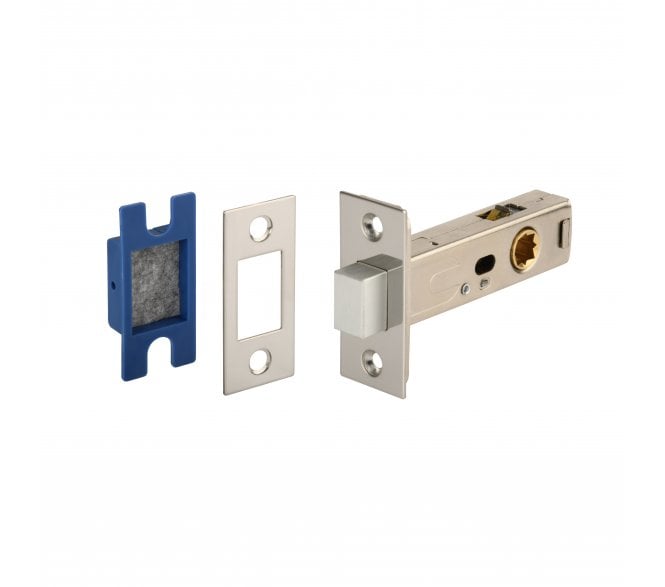 Hunta H1807 Magnetic Tubular Mortice Latch - 76mm - Polished Chrome