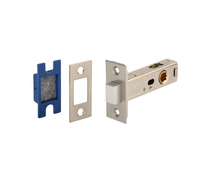 Hunta H1807 Magnetic Tubular Mortice Latch - 76mm - Satin Nickel