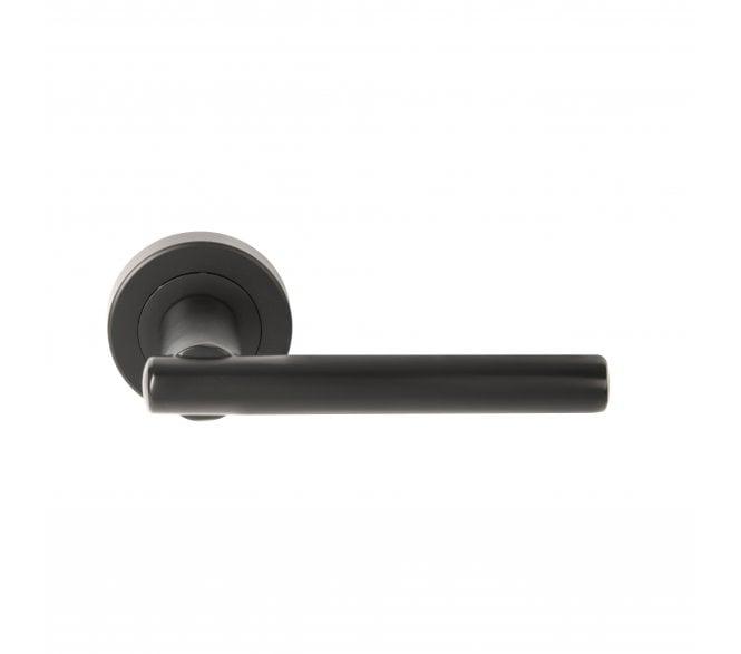 Hunta H2062BM Solus Lever On Round Rose - Matt Black