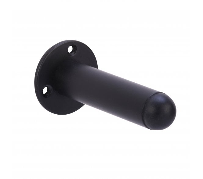 Hunta H4001 Skirting Mounted Door Stop - 75mm - Matt Black