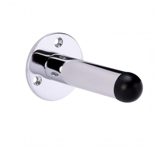 Hunta H4001 Skirting Mounted Door Stop - 75mm - Polished Chrome