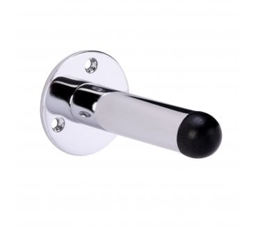 Hunta H4001 Skirting Mounted Door Stop - 75mm - Polished Chrome