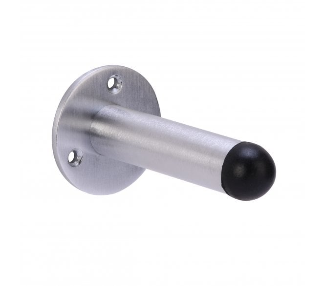 Hunta H4001 Skirting Mounted Door Stop - 75mm - Satin Chrome